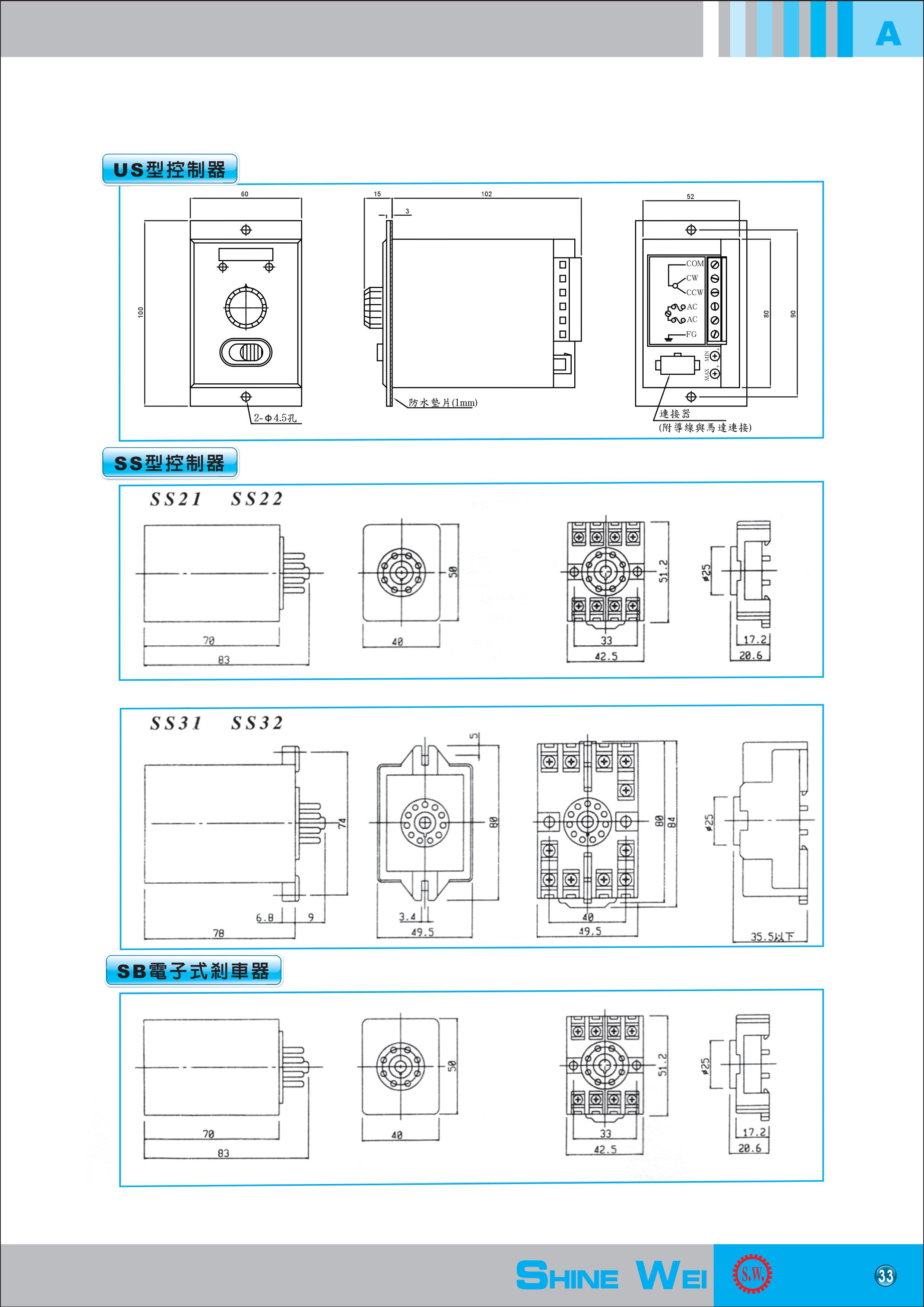 US 型控制器圖
